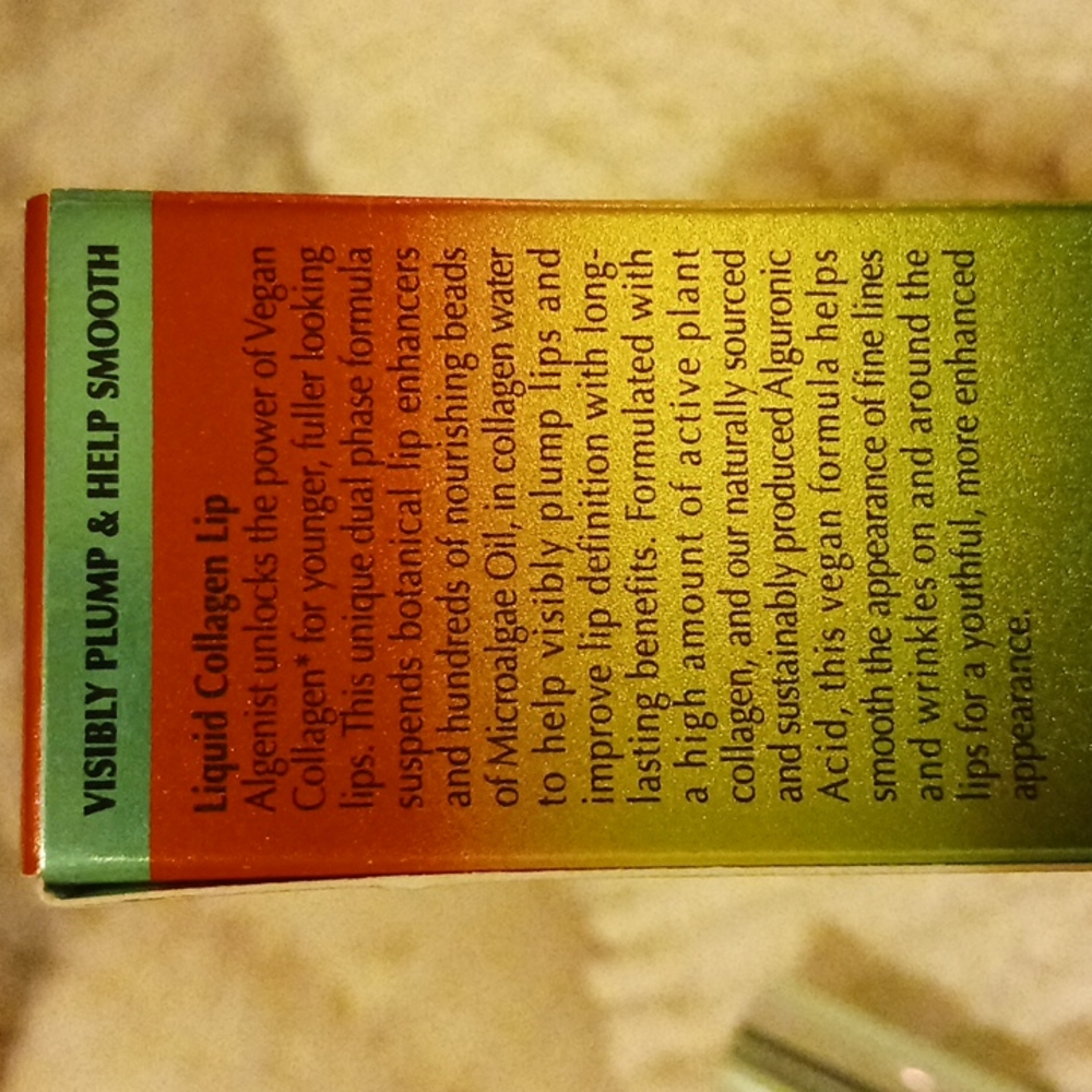 *SEALED* Algenist Genius Liquid Collagen Lip Treatment Lipbalm Gloss Serum Vegan - Picture 6 of 9